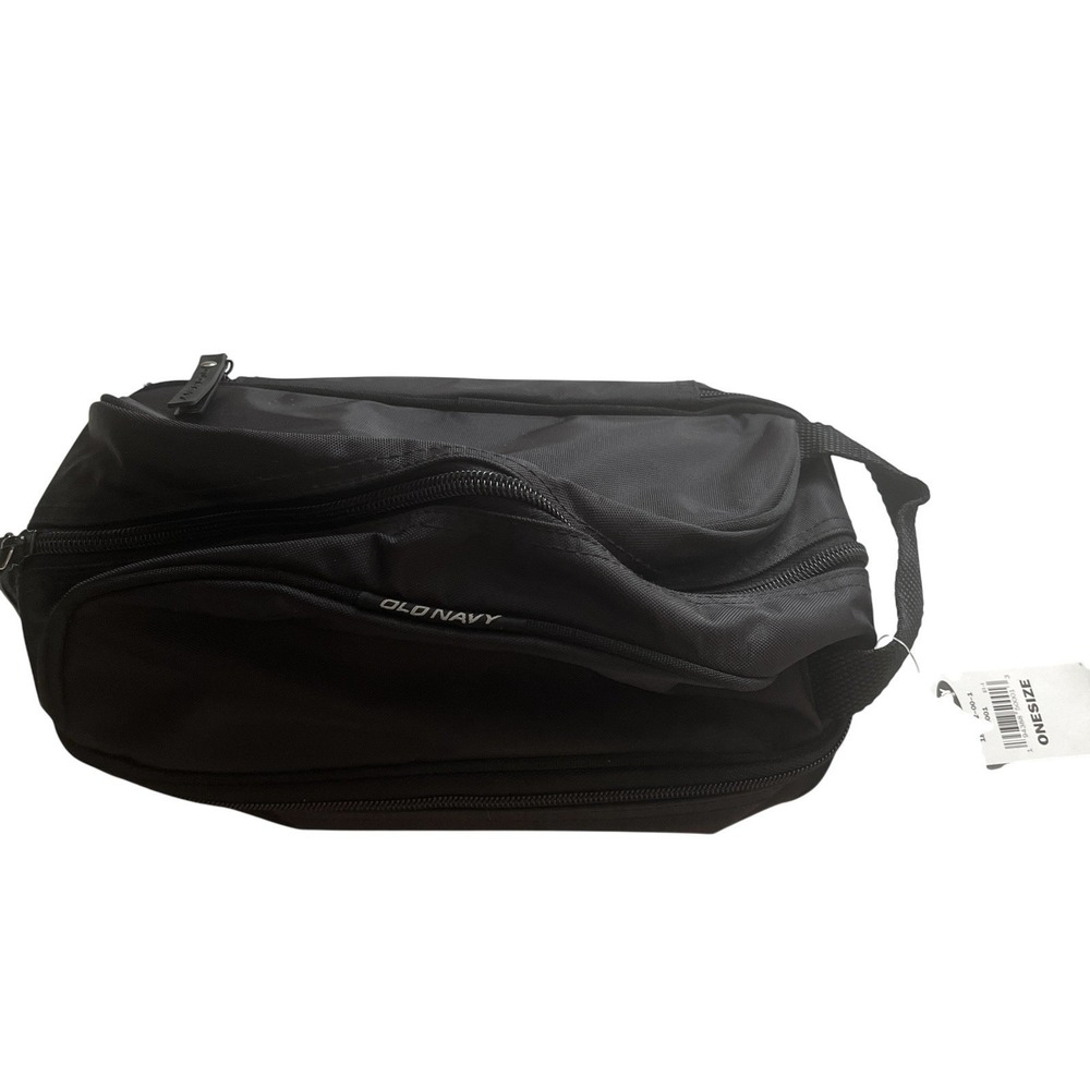 NWT Old Navy Vintage Travel‎ Toiletries Bag Tote Black Basic Minimalist Y2K